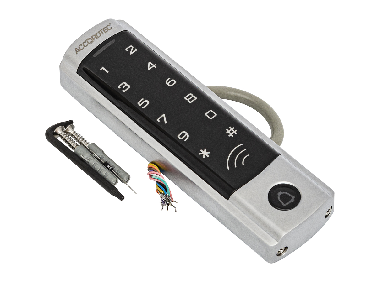 Кодонаборная панель сенсорная c Mifare, ACCORDTEC AT-CP410MF