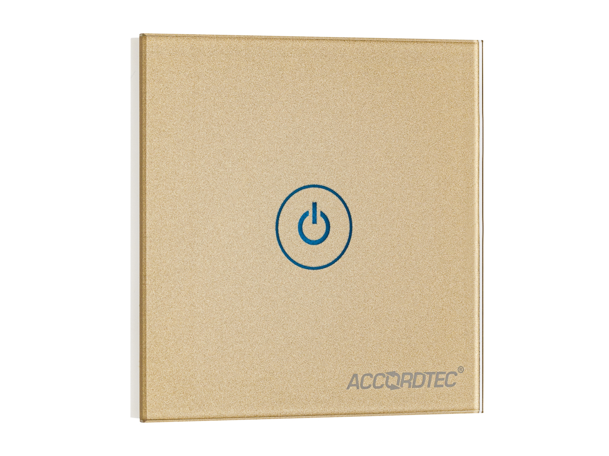 Сенсорная кнопка AT-H02P LED ACCORDTEC врезная, НО/НЗ